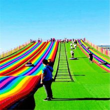 明投 景区公园引流彩虹滑梯 游乐设施 维护简单