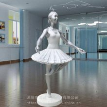 玻璃钢芭蕾舞女孩雕塑 杭州商场剧院舞蹈学校标志迎宾摆件