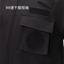 黑色特勤服 常规款加厚棉里高领设计 物业保安服