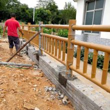 衢州厂家直销浙江景区安全隔离栏杆 福建水泥仿木纹护栏