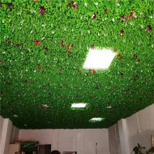 绿植装饰仿真植物天花吊顶绿草壁挂人工塑料假草皮背景墙