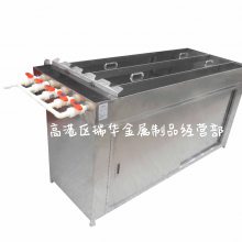 瑞华医用不锈钢肠镜豪华满柜型五槽清洗槽