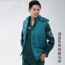 羽绒服男冬短款保暖马甲护士医生值班防寒工作服直供