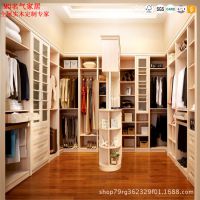 广州厂家定做现代整体步入式卧室组合移门实木衣柜衣帽间全屋家具