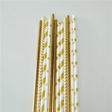 ֱɫֽ̽foil metallic gold paper straws