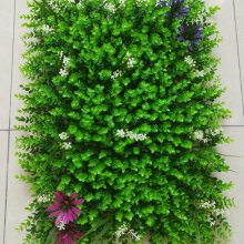 仿真植物墙室内阳台客厅壁挂绿植墙带花尤加利田园风格背景绿化墙
