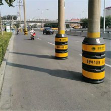 设施交通安全防撞桶 路灯杆防撞桶 圆筒滚塑防撞墩