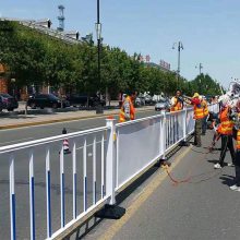迈尚铁艺马路防撞护栏市政道路隔离栏人行道路防护栏