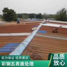 江苏屋面彩钢瓦维护翻新色 彩钢工程除锈翻新 钢结构防腐喷漆