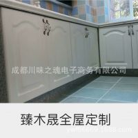 整体橱柜定制 定制整体橱房壁橱   定制烤漆实木整体厨房壁橱