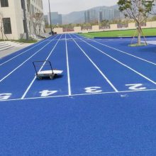 松江水磨石地坪工程洁净度高特性防滑耐磨光亮300米塑胶跑道施工