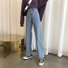黑龙江绥化拖地老爹女式牛仔裤义乌衣服批发3元一件休闲中学女生短袖恤衫