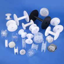 源头厂家一体盘黑色白色PP料塑料线盘胶轴卡扣绕线盘塑料工字轮