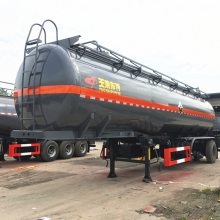 危化品半挂车 特运牌30方化工液体乙酸，氨水防腐蚀槽车