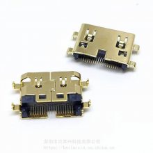 MINI HDMI 19Pĸ ĽŲ Ƭ DIP+SMT  ƽ