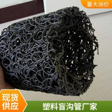 塑料盲沟内渗排水管材 马场足球场运动场排水用高抗压盲管 暗渠