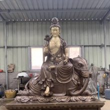 苍鸿定制湖南长沙寺庙大型铜佛像定做厂家 文珠铜像 普贤铜像 武汉铜佛像