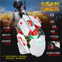 剑圣一族L10吃鸡牧马人游戏有线LOL绝地求生压枪宏编程机械鼠标