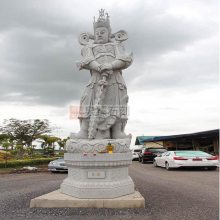 青石韦陀石雕 寺院护法神石雕 专注石雕佛像 泉臻古建