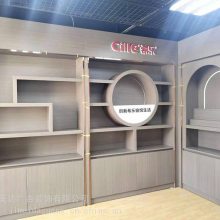 网红直播间产品展示架 定制加工木质展柜 陈列架 店铺设计装修