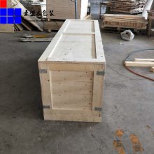 胶南免熏蒸木箱加工各种规格尺寸钢边箱 围板箱多次重复使用