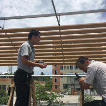 G型铝条扣吊顶 150宽木纹G扣板吊顶