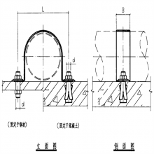 室內管道支架及吊架Ω形管卡dn20l532b2303s402