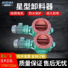 防爆电动卸料器 油性物料卸料 侧链星型卸灰阀 上方下圆异型锁风机