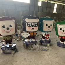 汕尾来图定制玻璃钢卡通公仔雕塑 恒创雕塑厂家直供