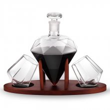 Artificial blowing Glass decanter Diamond wine