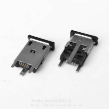 MICRO USB 5PINĸ 180SMT ʽƬ Ź̶  H=10.5mm