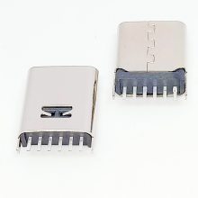 USB Type C 6Pinֱĸ 180Ȳ DIP ߶8.8/9.3/10.0/10.5mm