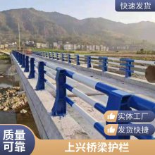 上兴多型号园林景观用桥梁护栏 坚固抗用灰白色防护围栏稳固结实