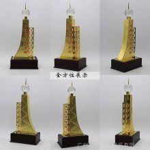 金属奖杯工厂 钢结构金奖奖杯，深圳金属奖杯厂家，李春奖奖杯定做，鲁班詹天佑奖杯金属人像奖杯广州奖杯