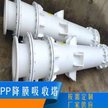 列管式氨气吸收器 PP降膜吸收器PP吸收塔氨气处理设备