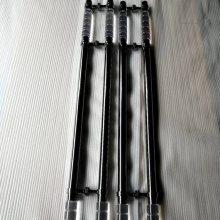哈尔滨恒大楼盘单元门不锈钢水晶拉手定制不锈钢黑钛亮光水晶拉手