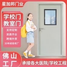 双面镀锌钢板门非标定 制门夹墙门框钢质门开视窗工程门批发外贸