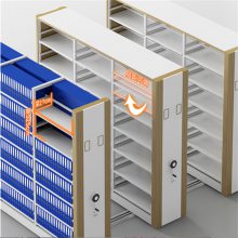 密集架档案室手摇电动智能密集柜带轨道可移动档案柜文件柜厂