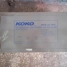 KOKO蓄电池6GFM200可可蓄电池12V200AH配电柜 UPS/EPS电源配套