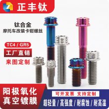 钛合金螺丝M5-M10外六角内梅花小法兰头电动摩托车改装卡钳螺栓