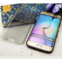 三星GALAXY S6EDGE透明翻盖手机壳 曲面清水套 tpu保护套手机套