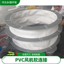 河北永强 PVC法兰风机软连接 DN600变径软接头 支持定做