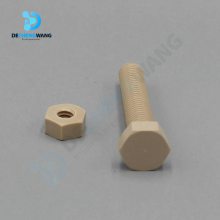 【德氟】定制加工ptfe聚四氟乙烯塑料王 防护罩用塑料王 六角螺丝 免费打样