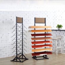 双面简易木地板展架