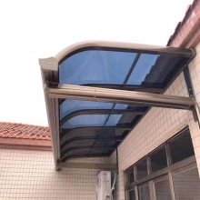 北京定做雨棚 铝合金雨棚 pc阳光板透明耐力板雨篷 停车棚厂家定做
