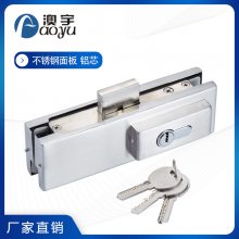AY-1504厂家直销广东澳宇淋浴房304不锈钢面板铝锁夹玻璃门夹五金配件