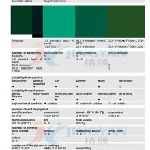 巴斯夫L8730氯化酮酞菁绿BASF Heliogen L8730