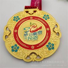 锌合金烤漆奖牌订做 南京马拉松奖牌 南京大学纪念品奖牌订制 南京金属奖牌