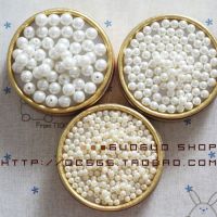 白色环保仿珍珠diy散珠批发饰品配件手工材料人造珍珠 DIY散珠