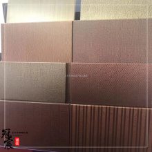 不锈钢蚀刻板 红古铜花藤 水镀铜板 墙面装饰 可镀真铜 冠宸直销